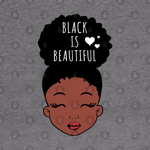 Black is Beautiful, Hearts, African American Girl, Black Girl Magic by UrbanLifeApparel